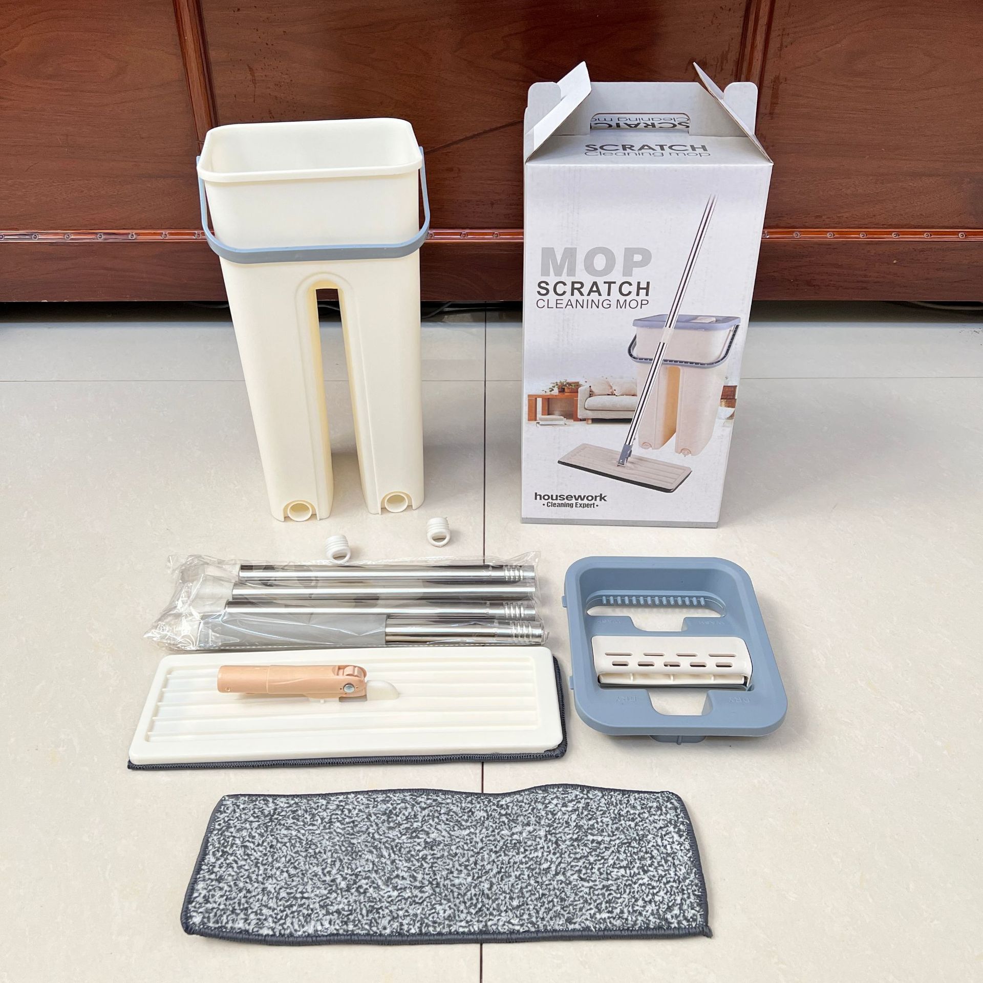 三代懒人免手洗平板拖把干湿两用地板拖布拖把桶套装墩布厂家批发详情4