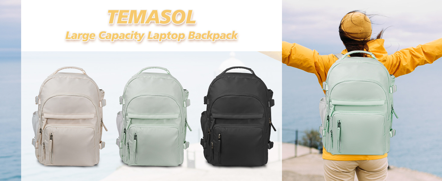 跨境新款旅行背包女士双肩包大容量登机出差旅行行李电脑包详情6