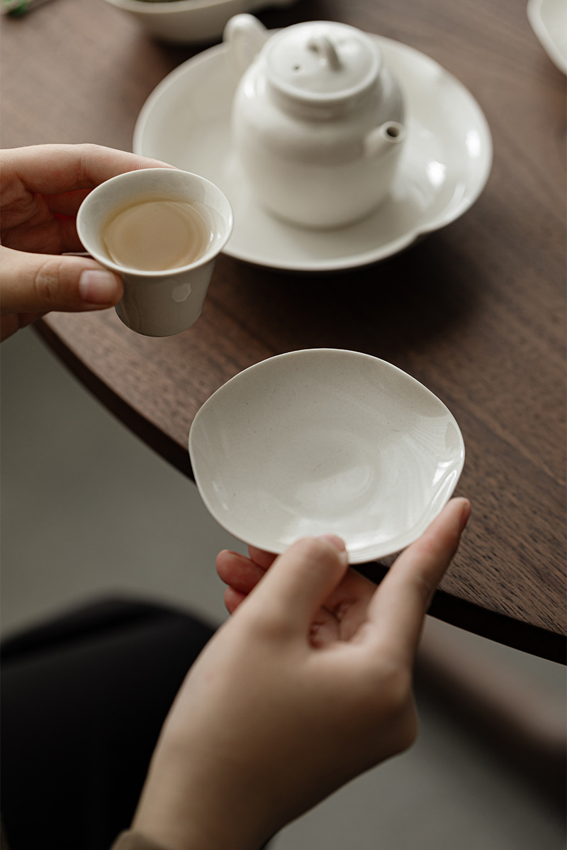 草木灰古泥杯垫茶道配件陶瓷百搭茶垫茶杯底托仿烫功夫茶具详情10