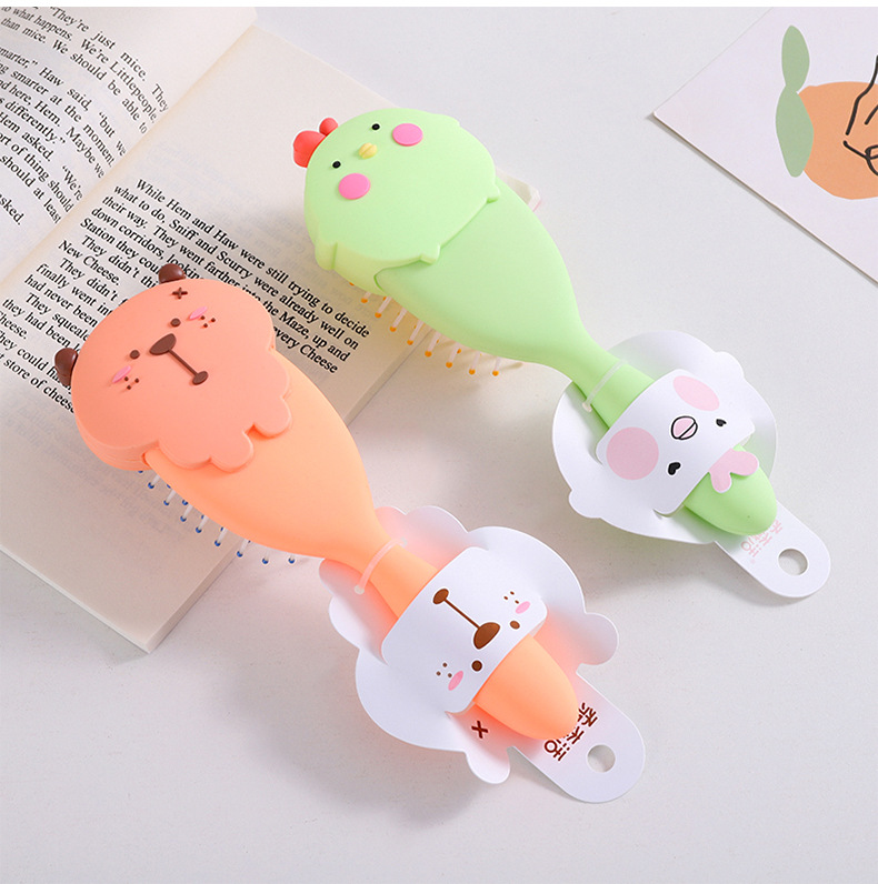 Creative and stylish rice ball bear airbag massage comb, cute and girl-hearted hair comb, air cushion airbag comb pic 11