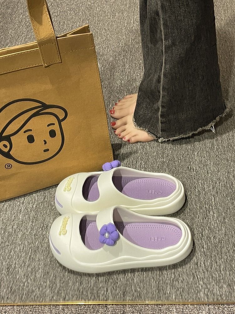 开口笑半包半拖鞋女士2023夏季新款时尚百搭可爱学生厚底凉拖鞋女详情9