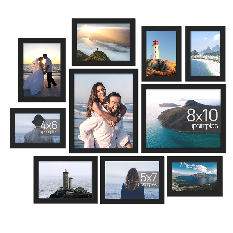 Wholesale of photo frames, wooden display stands, photo walls, 5-inch, 6-inch, 7-inch, 8-inch, 10-inch a4 creative and simple picture frames, handcrafted pendants pic 6