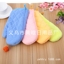 【LOVELY HOME】【持嘉】涤纶印花微波炉手套垫子二件套加厚耐高温防烫隔热烤箱烘焙厨房用详情8