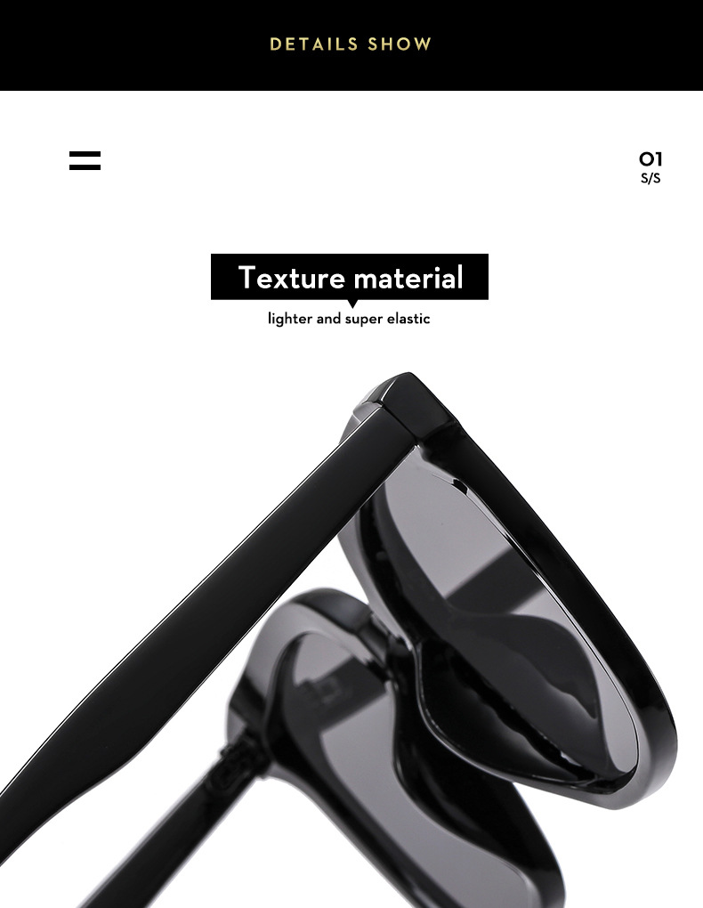 New sunglasses for women, the same large-framed sunglasses as Douyin influencers, Korean style trendy street style, vertical stud glasses for men, 808 pic 6
