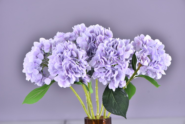Factory supply of artificial hydrangeas, high-end hydrangea wholesale, wedding, home, hotel landscaping, main flowers, decorative artificial flowers pic 40