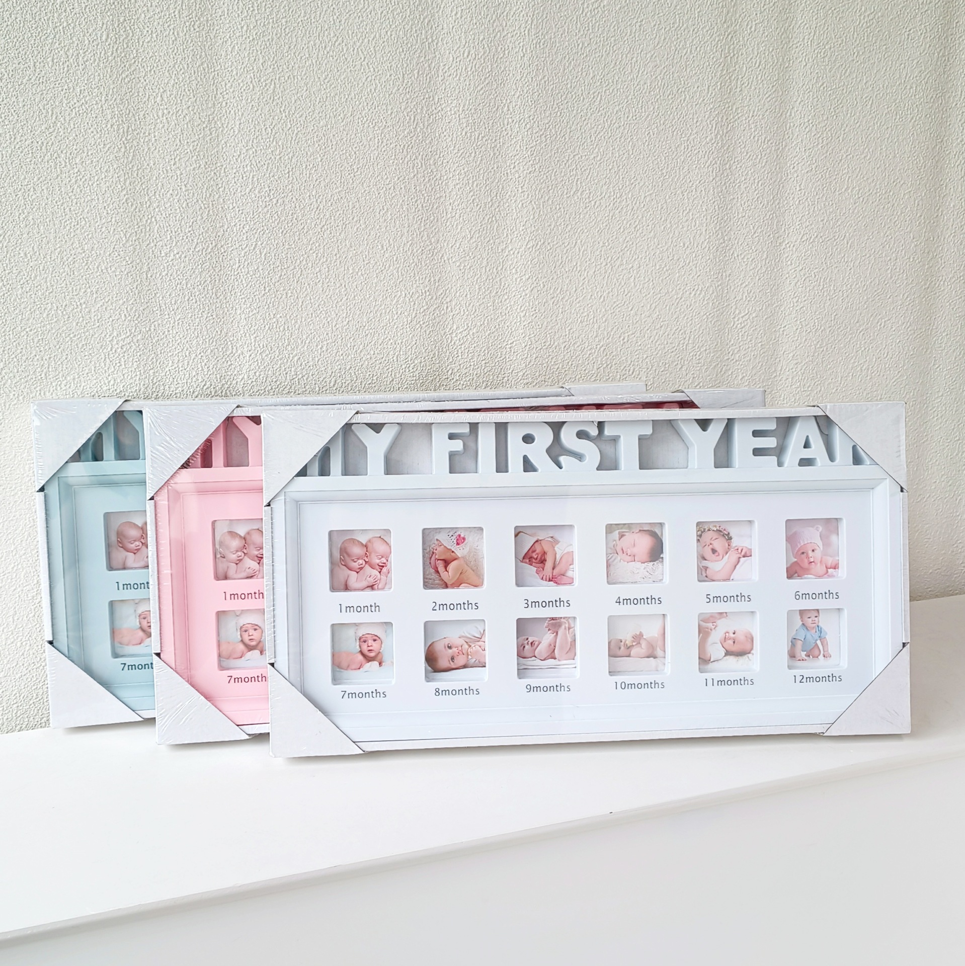宝宝儿童成长证件照亚马逊纪念相框挂墙摆台相框塑料字母周岁相框详情18