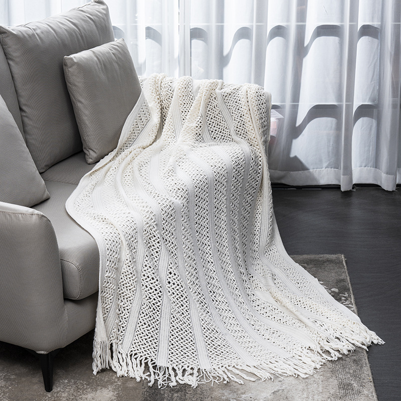 Cross-border blanket, office nap blanket, blanket, summer bed cover, sofa cover blanket, travel woven blanket pic 21