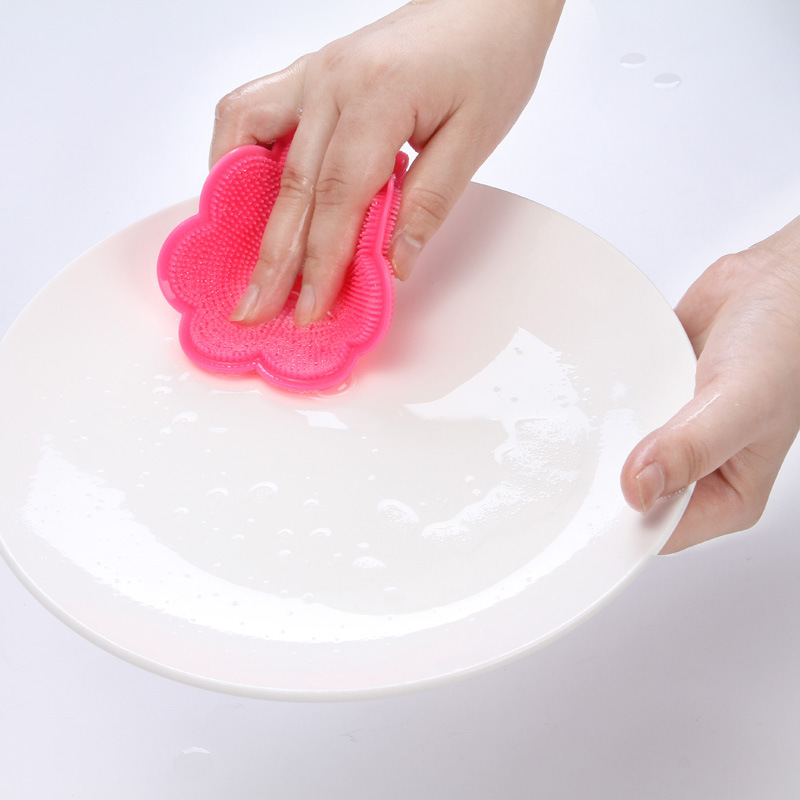 Kitchen multi-functional wonder: Silicone brush, dishcloth, dish scrubber, scouring pad, oil-free cleaning cloth, heat insulation pad pic 22