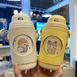 智能温控水壶1100ml 家用大容量暖水壶便携304不锈钢保温壶开水瓶详情2