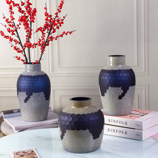 高档珐琅彩琉璃花瓶摆件客厅插花美式玄关创意装饰工艺品花器批发高档珐琅彩琉璃花瓶摆件客厅插花美式玄关创意装饰工艺品花器批发详情4