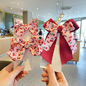 儿童发饰春夏款蝴蝶结发夹可爱公主头饰顶夹女童鸭嘴夹子 diy材料详情29