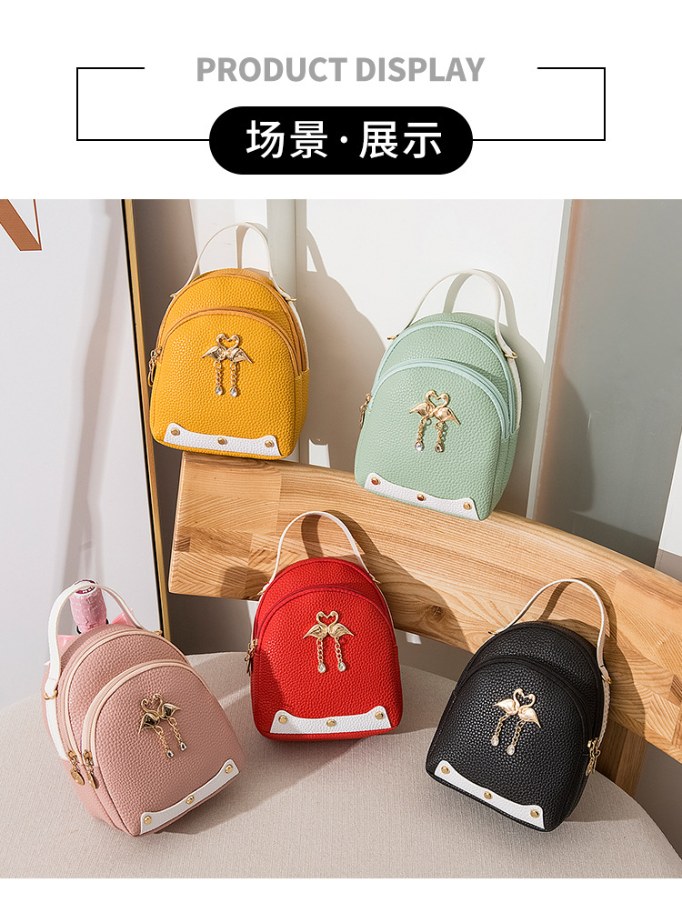 女士 撞色骨条大荔枝纹天鹅小背包 2020夏韩版新品斜挎单肩手机包详情11