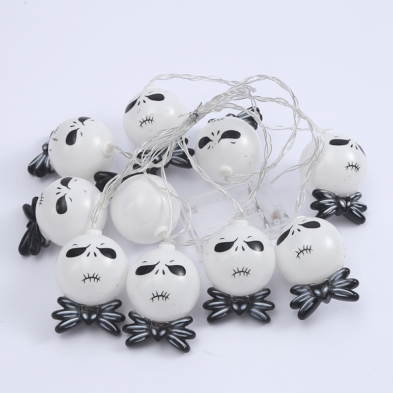 万圣节灯串南瓜骷髅灯节日装饰灯场景布置灯万圣节LED电池盒灯串详情1