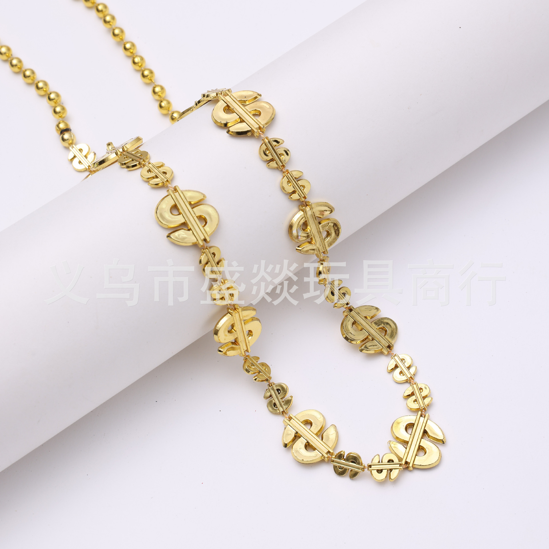 跨境亚马逊电镀大小美金项链珠链独立日狂欢项链狂欢节装饰珠链详情4