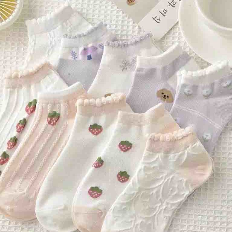 袜子地摊一件代发船袜女春夏花边短袜低腰浅口可爱少女学生袜百搭休闲潮袜一件代发详情12