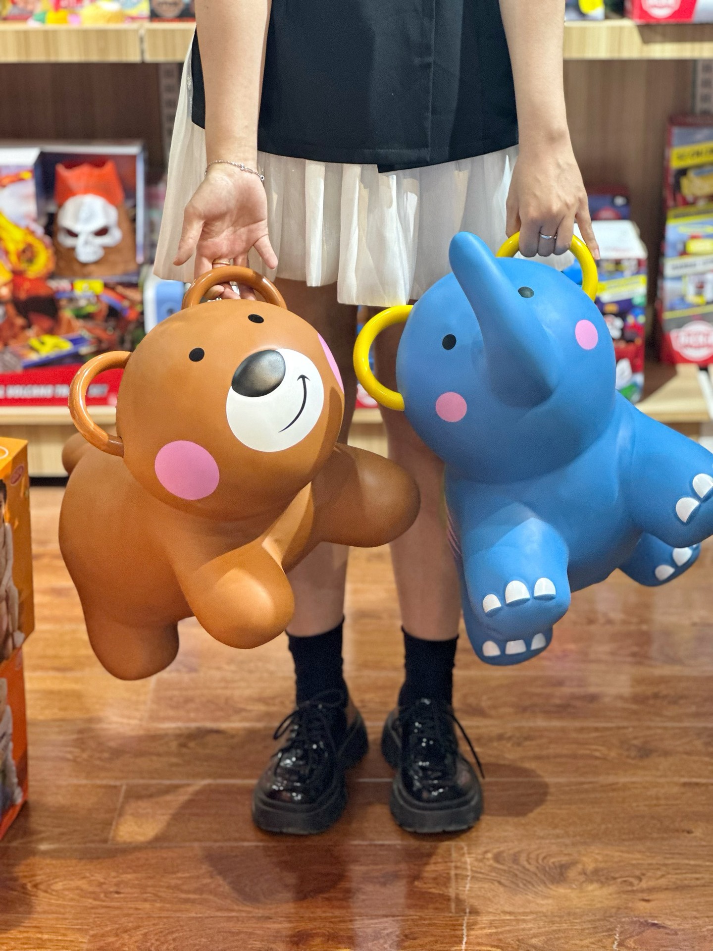 跨境儿童充气跳跳马小熊小象加大加厚赠打气筒男女孩软球类玩具详情3