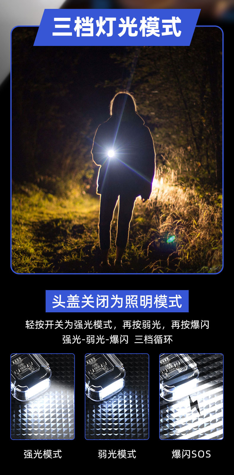 新透明壳usb电弧打火机照明灯户外防水可选Type-C充电脉冲点烟器详情6