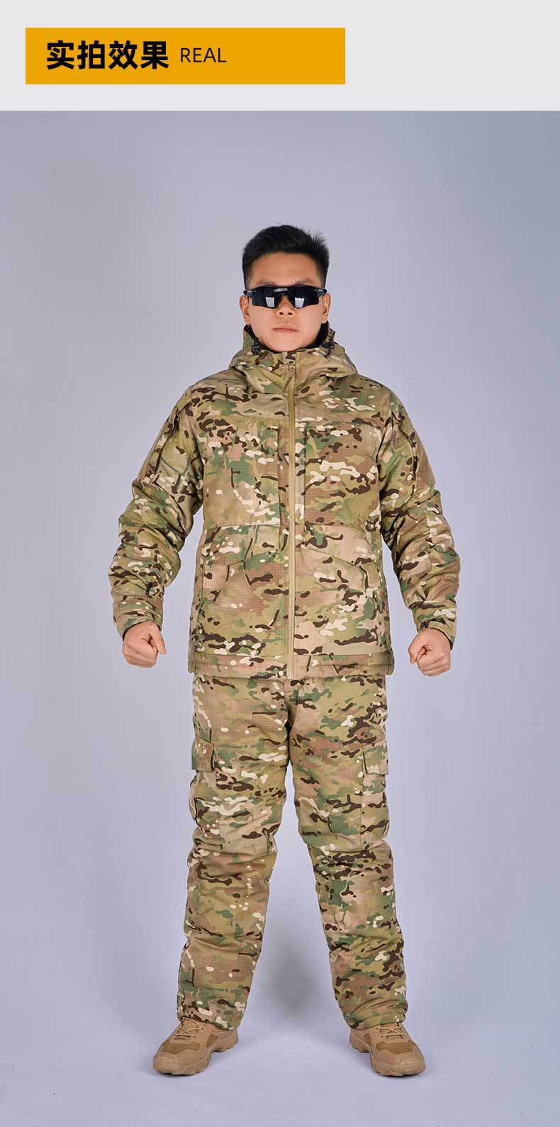 策马新款热反射迷彩户外战术棉服男防寒保暖耐磨棉衣跨境寒区棉袄详情19