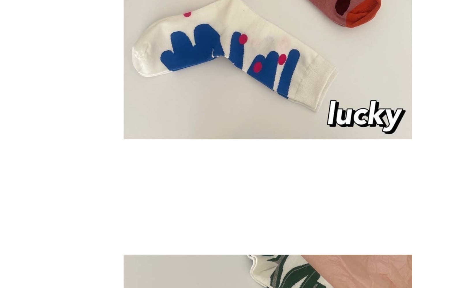 韩版ins风个性涂鸦中筒袜小众艺术油画线条中筒袜男女情侣长袜子详情11