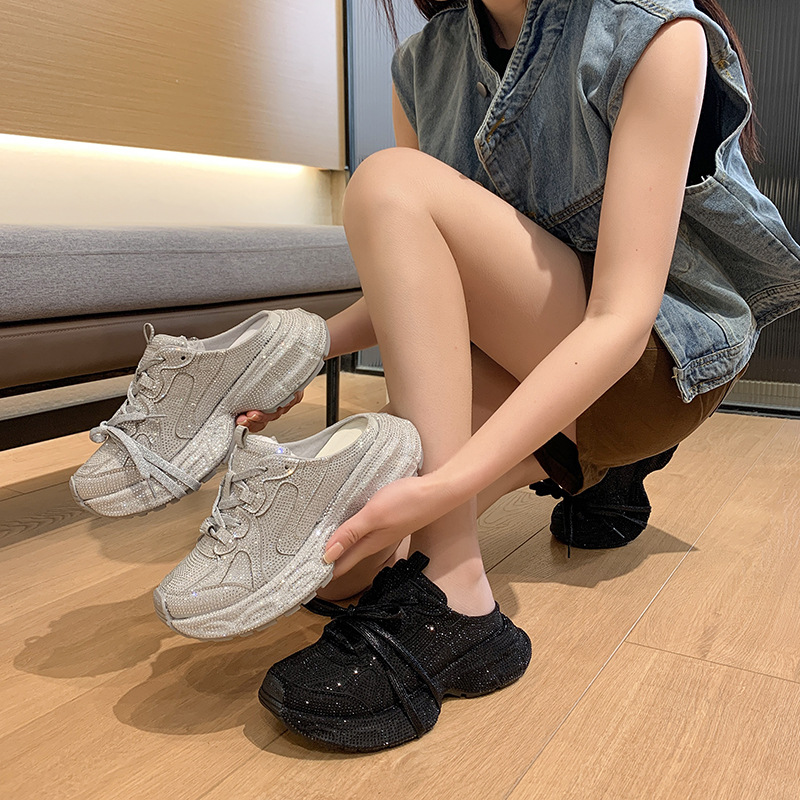 小白鞋女防滑2025年春秋新款阿甘小蛮腰百搭增高厚底透气运动鞋详情6