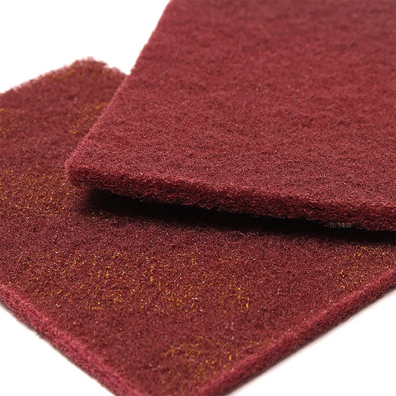 Supply 8698 industrial scouring pad, 7447 thickened grinding brushed cloth, emery grinding and polishing nylon scouring pad pic 3