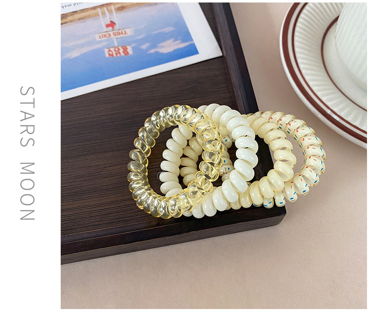 High-quality Korean-style grape coconut polka dot hair bands, fresh and versatile hair ties, hair lanyards, hair accessories, headwear, rubber bands and phone rings pic 5