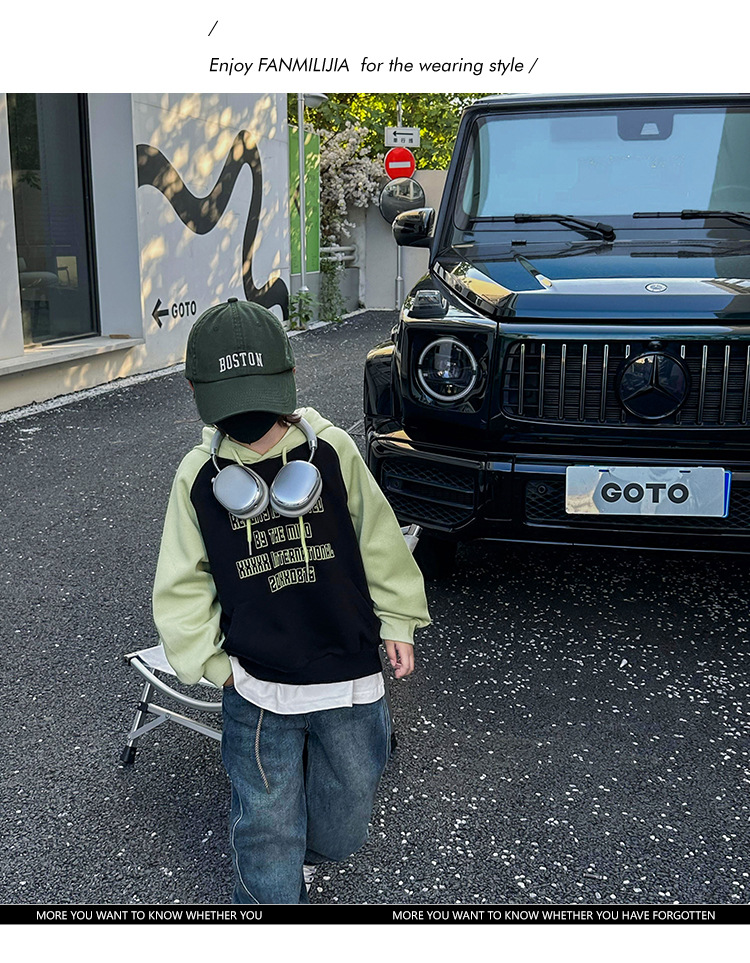 男童卫衣秋冬装2024新款儿童休闲宽松上衣炸街中大童帅气童装潮范详情8