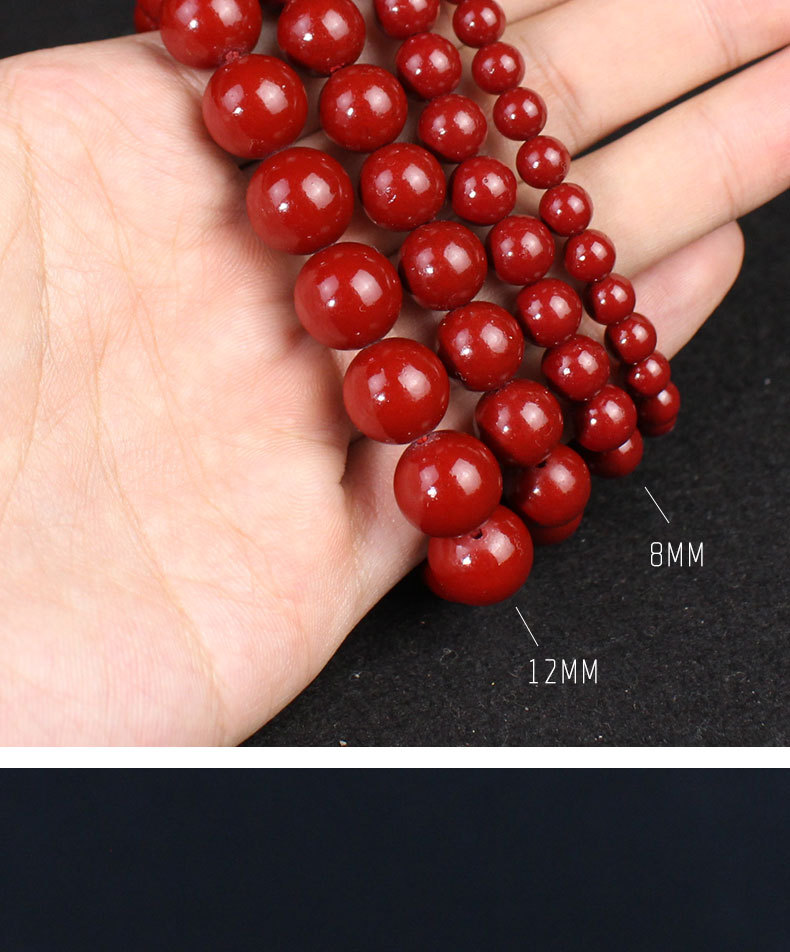 厂家批发朱砂手串紫金砂帝王红砂紫沙男女情侣手链饰品母亲节生日详情7