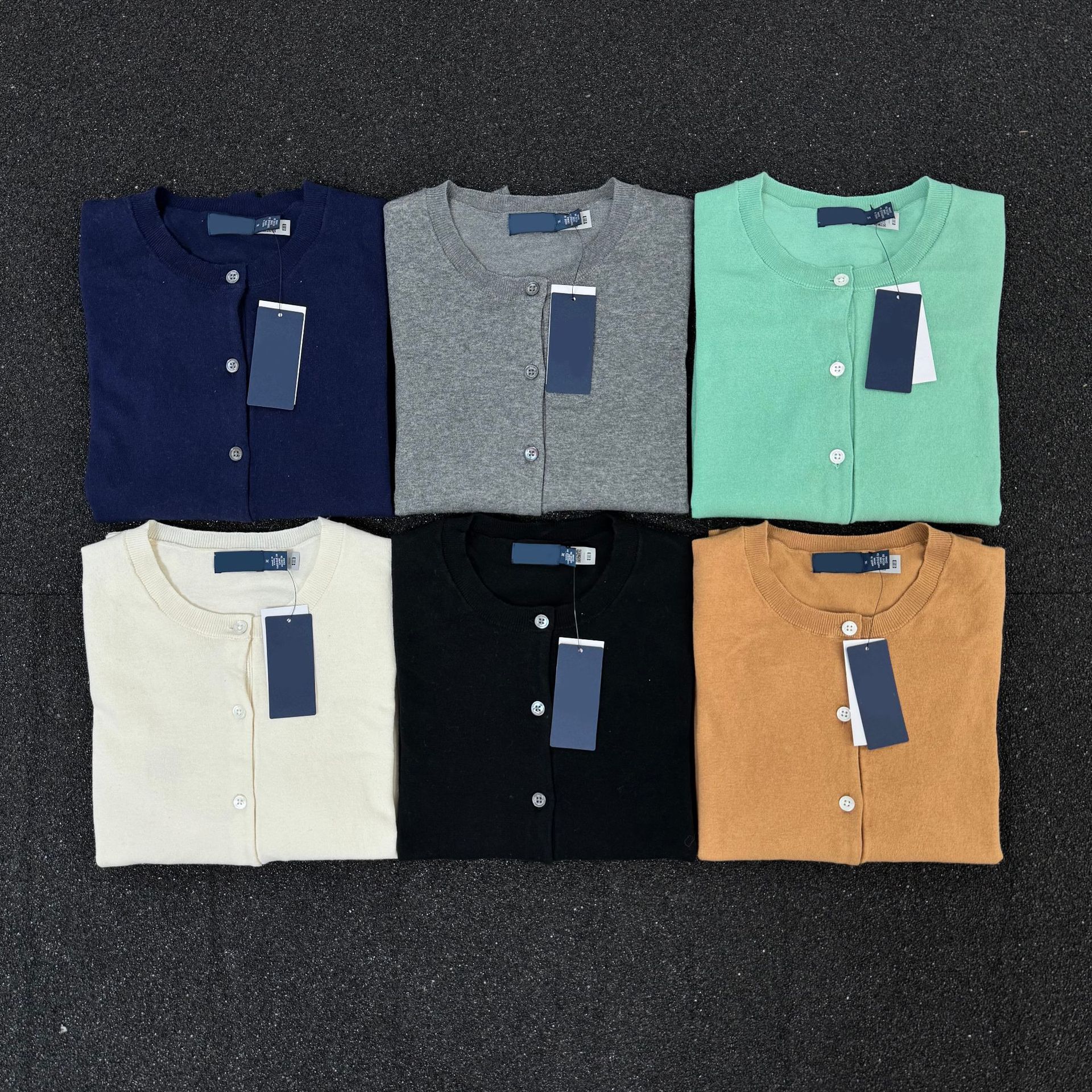 可扫码/高品质RL拉夫小马标刺绣匹马棉针织净面开衫女批发代发详情3