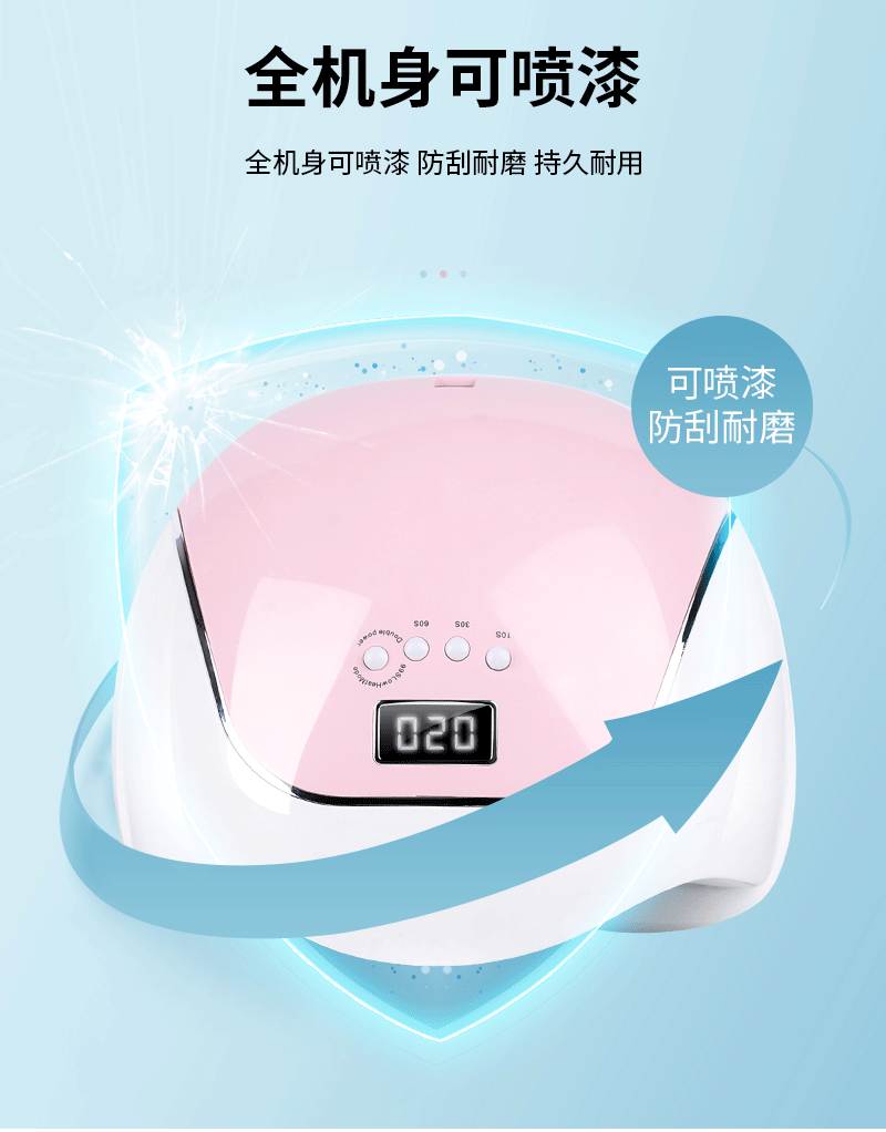 Nail art light therapy machine 120W cross-border nail art machine baking lamp led light therapy lamp uv nail lamp shanilak pic 2