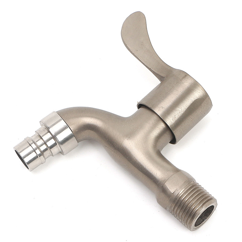 Imitation 304 stainless steel faucet, balcony washing machine, mop, sink, single cooling, ordinary household, 4-minute quick-opening faucet pic 6