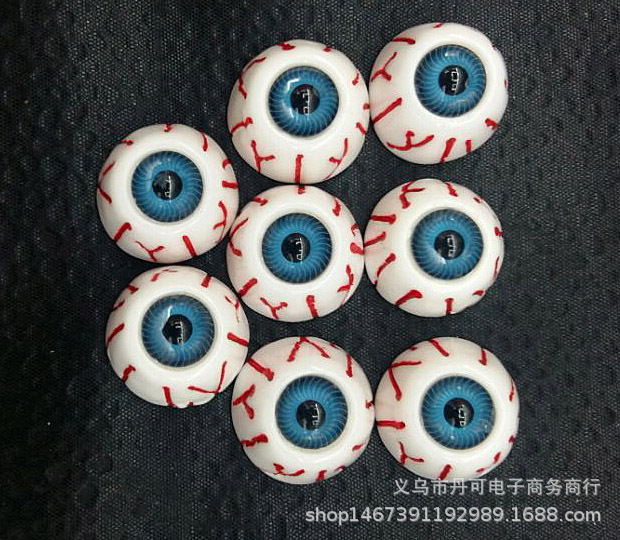 充血眼球 血丝眼睛 万圣节恐怖眼珠 树脂眼睛 流血眼球 血眼睛详情2