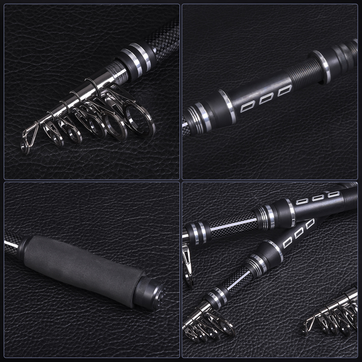 28045 CAPACI [TF Black Fishing Rod] Aluminum alloy handle cross-border sea fishing Lull fishing rod casting gear pic 4