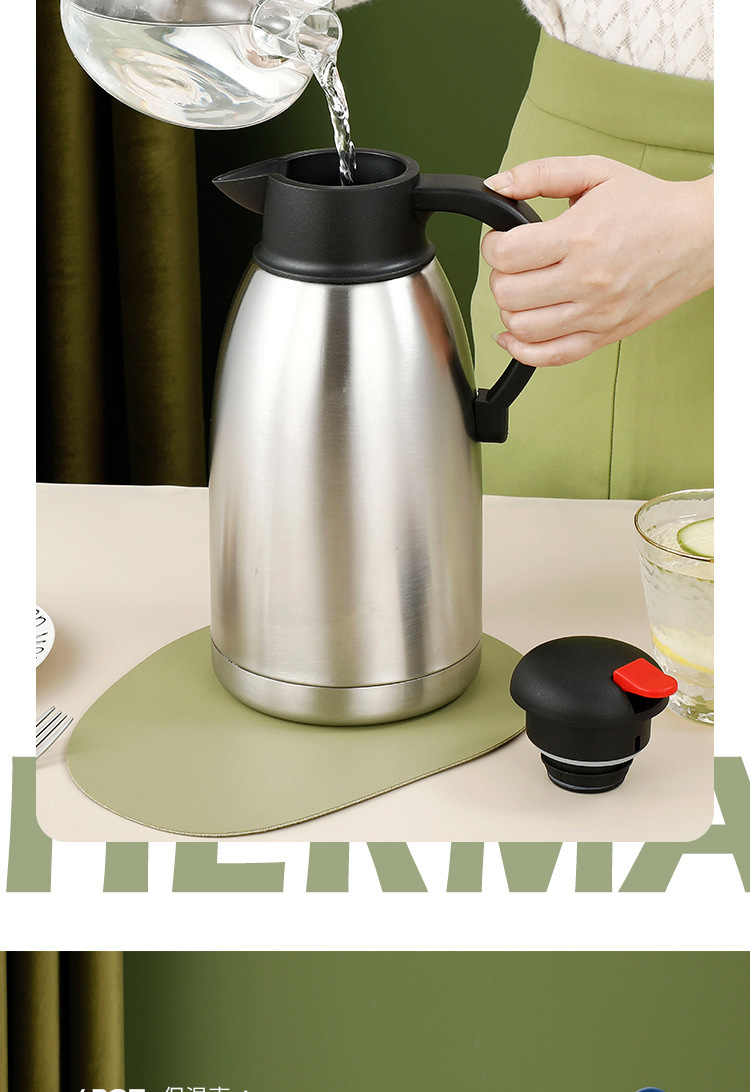 厂家批发鹰嘴家用开水壶不锈钢保温壶大容量双层真空保温瓶热水瓶详情14