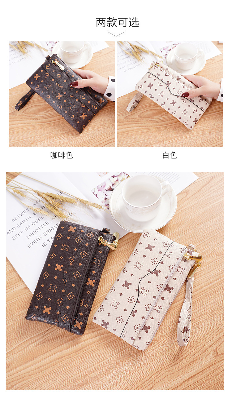 2021新款时尚印花女包手拿包手机包女士零钱包手拎包包买菜包包详情3