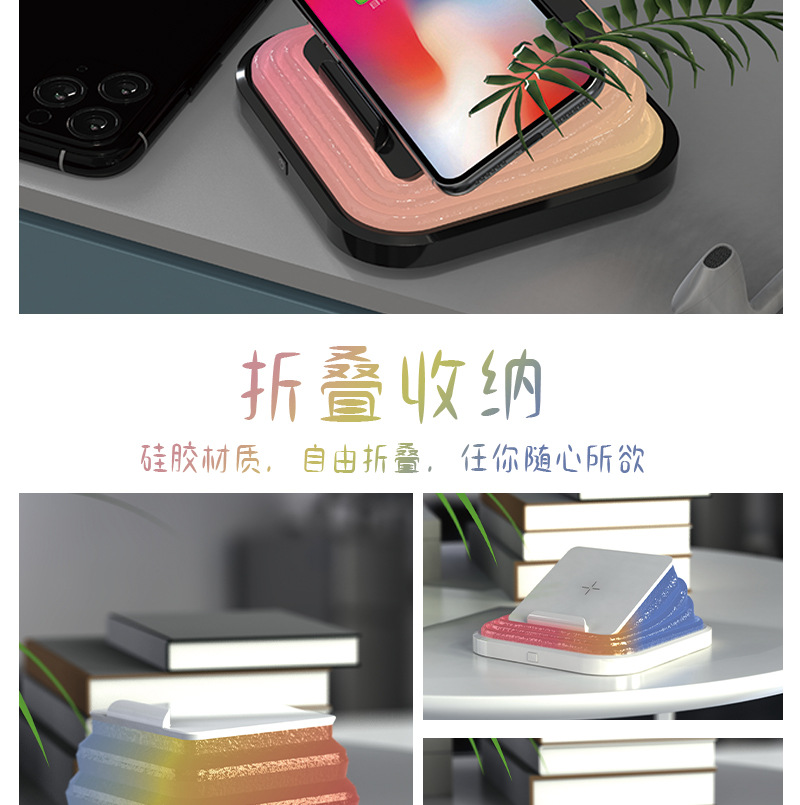 Оригинальная подарочная спальня с портативным складным USB-light LED для зарядки защитных ламп для чтения беспроводной зарядной ночник pic 5