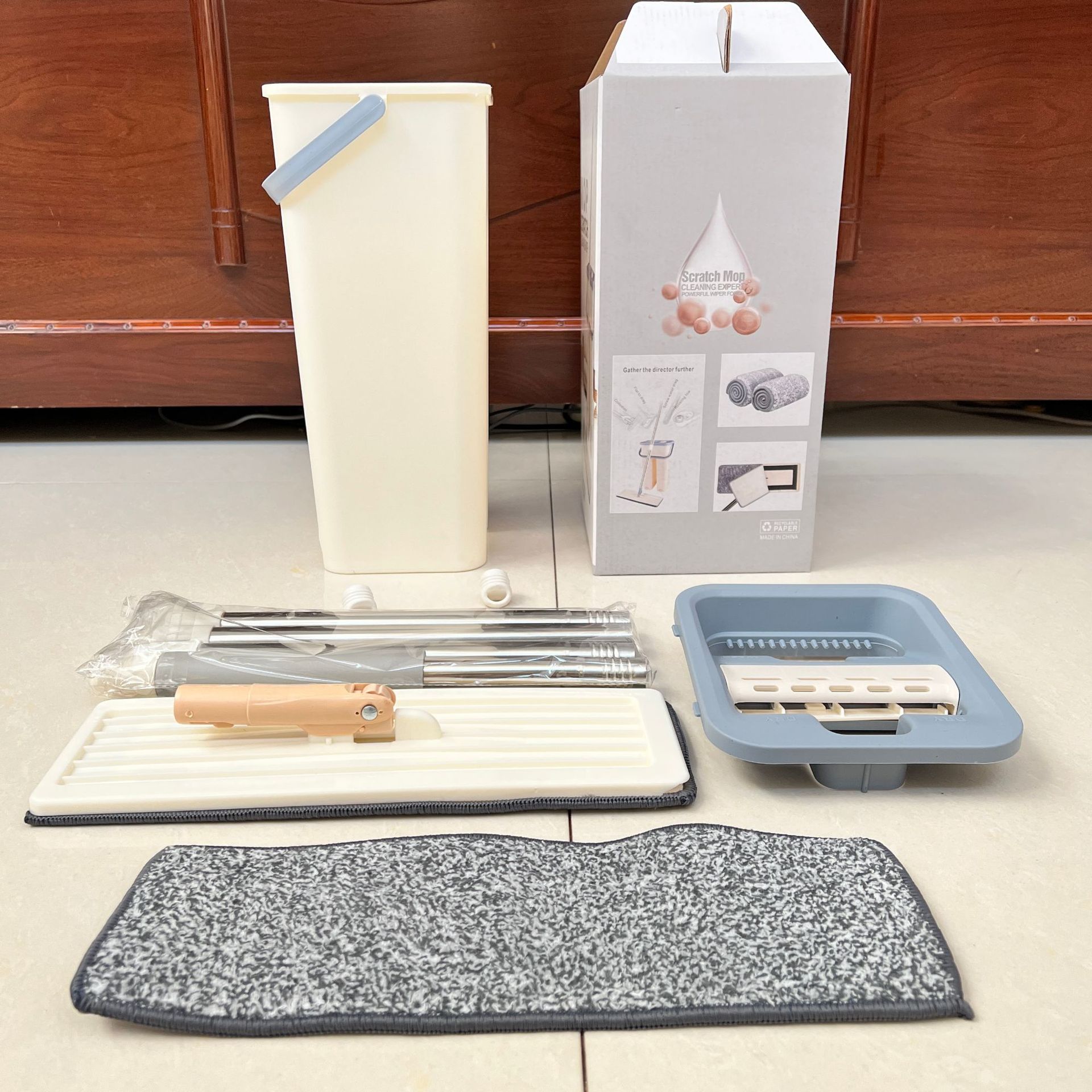 三代懒人免手洗平板拖把干湿两用地板拖布拖把桶套装墩布厂家批发详情5