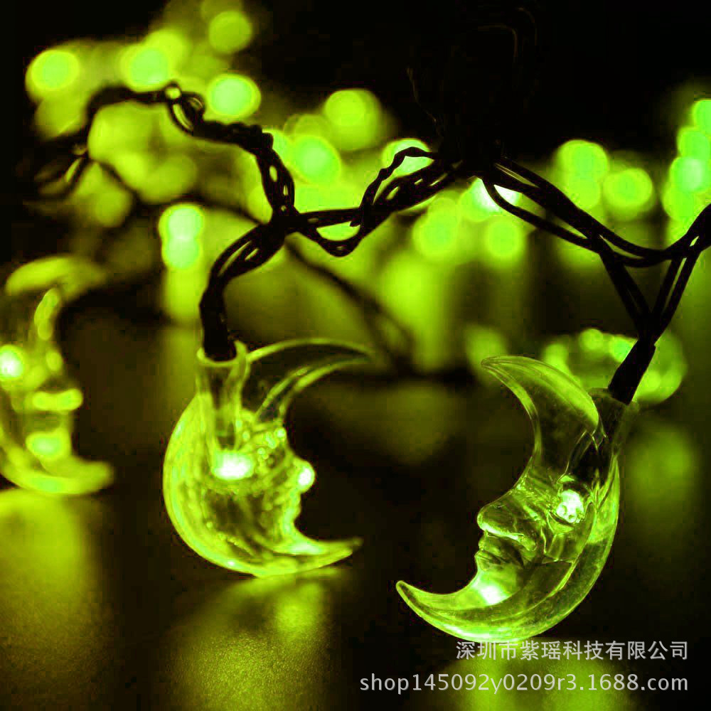 30LED solar light string, Moon Elder light string, rainproof outdoor Christmas landscape courtyard colorful lights pic 8