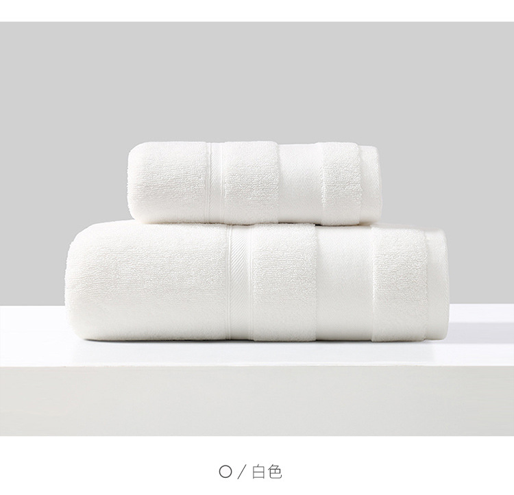 新款外贸大尺寸浴巾吸水男女通用100%纯棉加厚大浴巾套装详情7