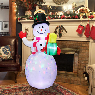 Offline recommendation: 1.2-meter five-pointed star Christmas tree inflatable inflatable Christmas stocking gift package, inflatable tree figurine doll pic 15