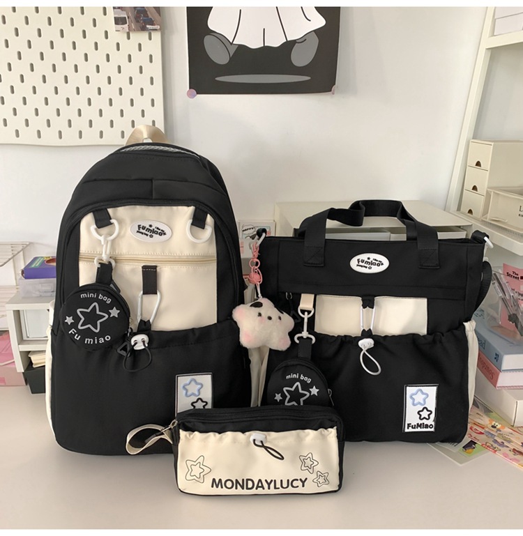 书包初中女生高中生小学生三到六年级大容量高颜值轻便软双肩背包详情26