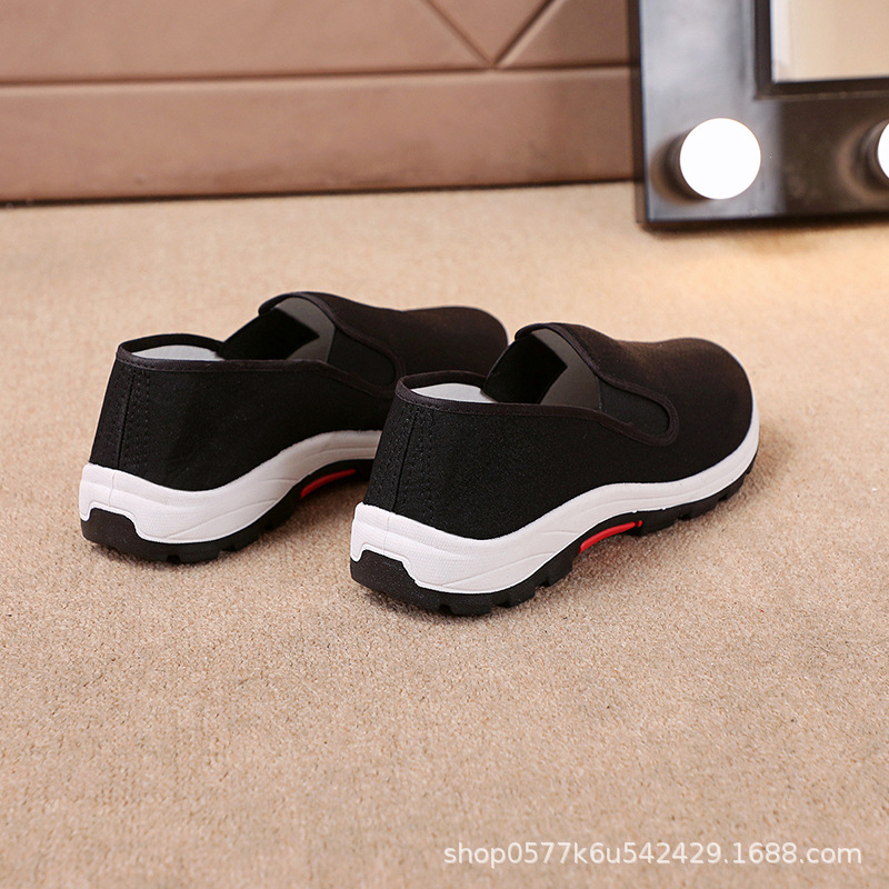 鞋子男黑布鞋中老年爸爸鞋布鞋男工地建筑防臭防滑工作鞋详情14