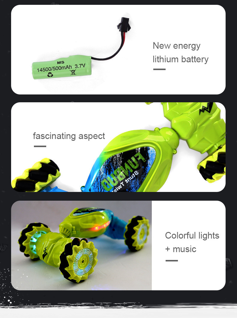 手势感应变形遥控车儿童玩具扭变车电动攀爬赛车越野漂移男孩礼物详情18