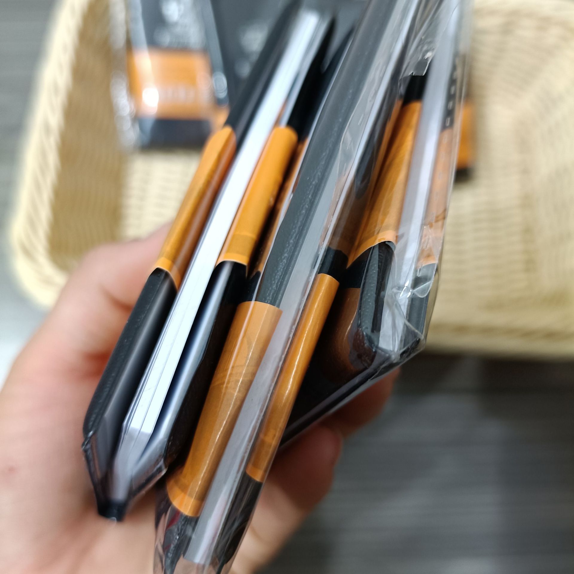Black notepads, portable faux leather notepads, business notebooks, one-yuan store supply pic 5