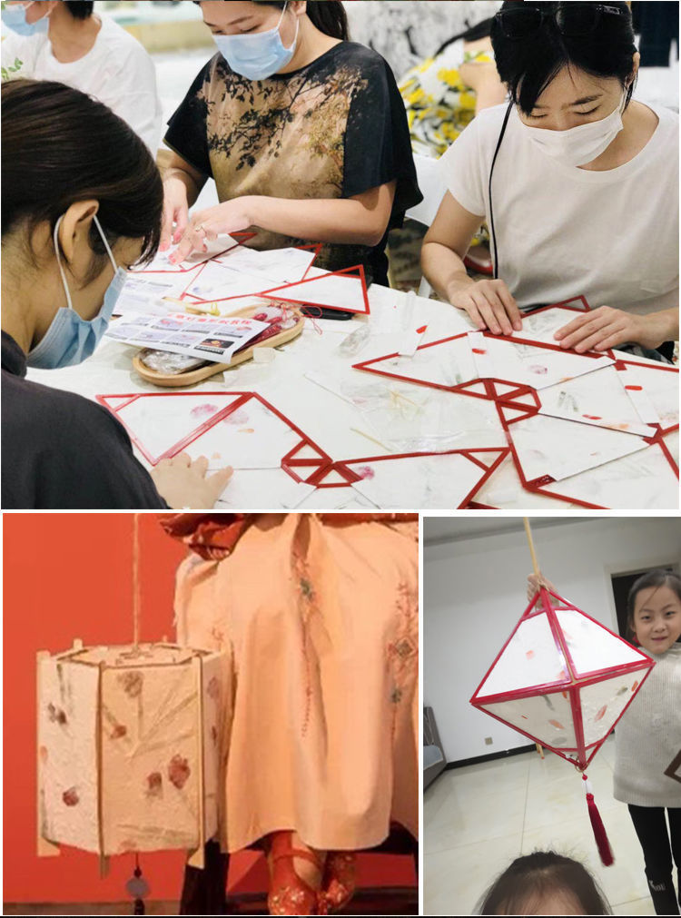 新年灯笼diy材料包元宵节手工diy花灯古风宫灯汉服手提灯笼装饰详情20