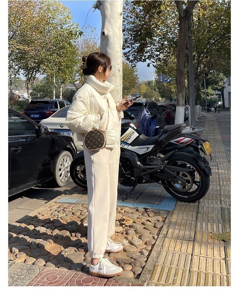 Chenille pantalones de pierna ancha mujer otoño invierno caída sentido nuevo 2022 pantalones de pana mujer slim pierna gruesa mop pants pic 22