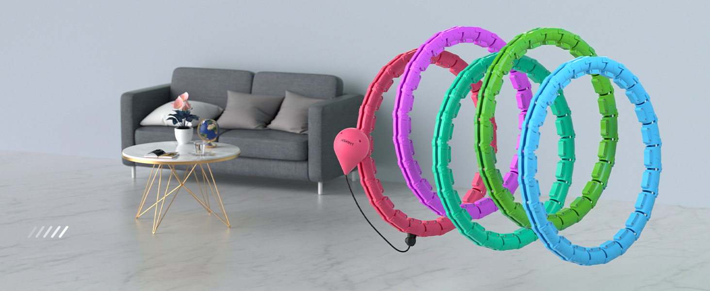 厂家跨境全球智能拆卸呼啦圈健身呼啦圈女士专用减腹部呼啦圈详情4