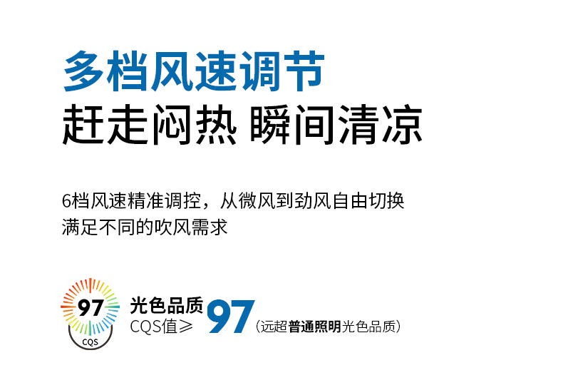 智能语音无叶风扇灯吸顶灯大客厅主灯简约现代LED卧室餐厅吊灯具详情4
