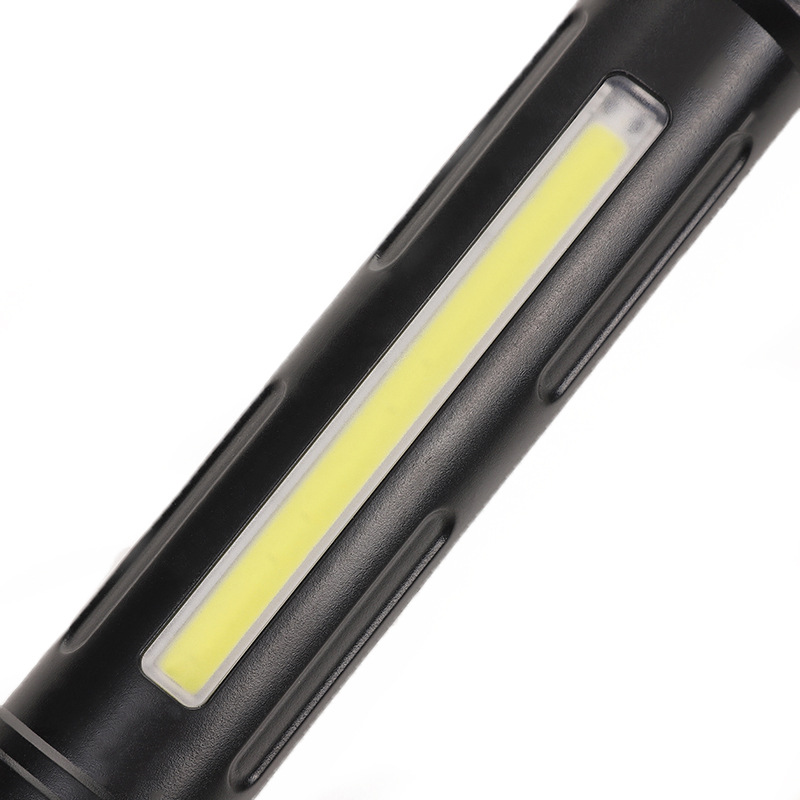 USB charging LED outdoor flashlight, high-power side light, multi-functional high-intensity flashlight in stock for wholesale pic 11