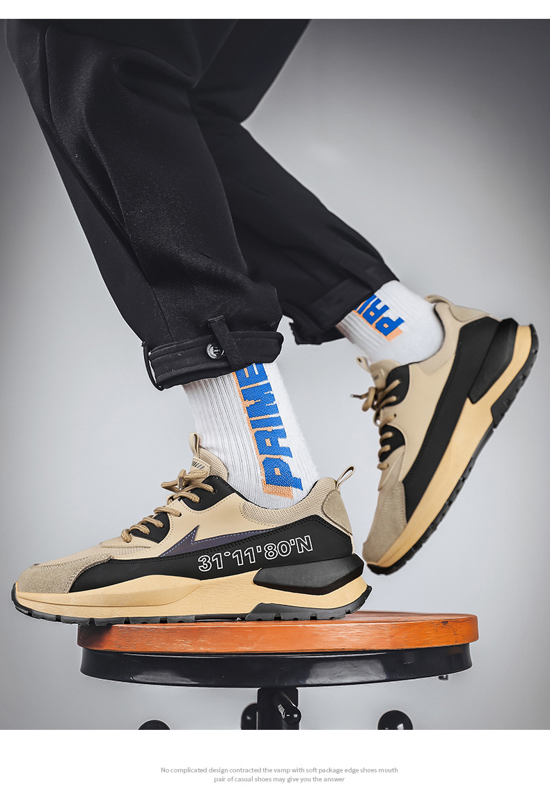 春季新款老爹鞋透气网布运动潮鞋四季休闲旅游男鞋增高时尚百搭详情12